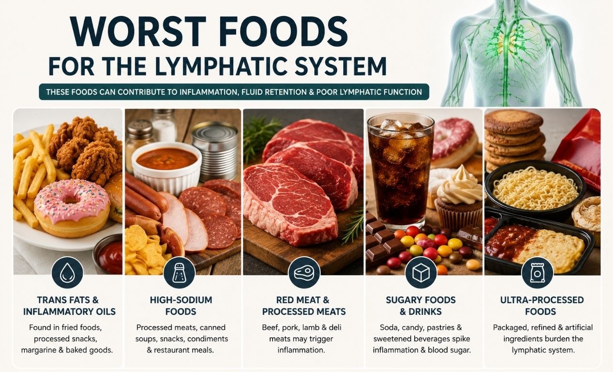 Worst Foods for Lymphatic System
